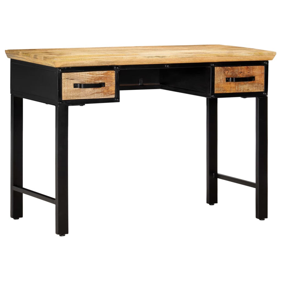 Schrijftafel 110x50x76 cm massief mangohout