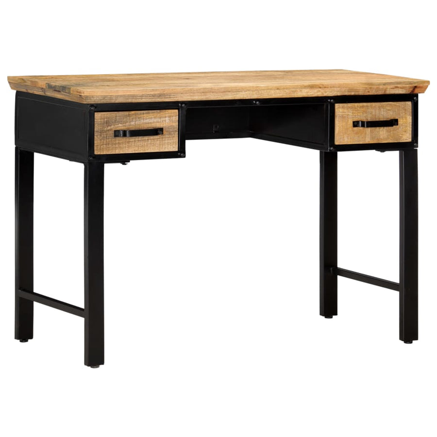 Schrijftafel 110x50x76 cm massief mangohout