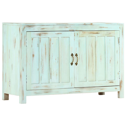 Dressoir 110X35X70 Cm Massief Mangohout Lichtblauw