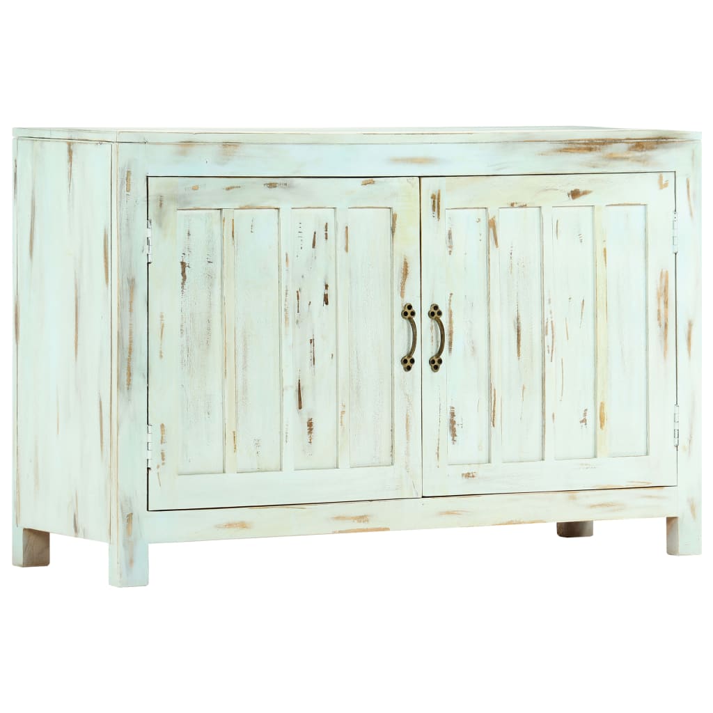 Dressoir 110X35X70 Cm Massief Mangohout Lichtblauw