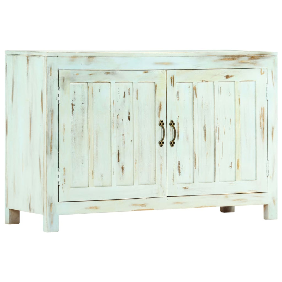 Dressoir 110X35X70 Cm Massief Mangohout Lichtblauw