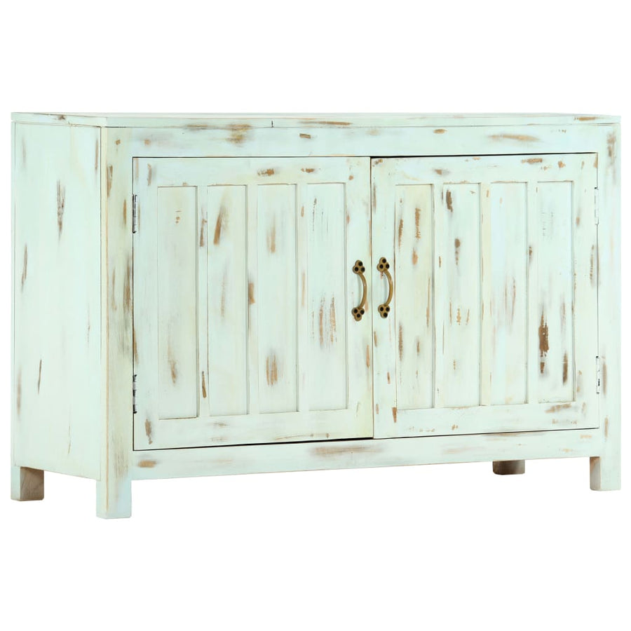 Dressoir 110X35X70 Cm Massief Mangohout Lichtblauw