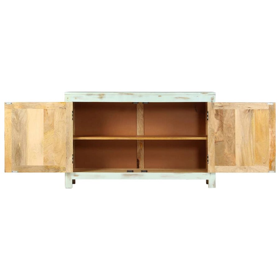 Dressoir 110X35X70 Cm Massief Mangohout Lichtblauw