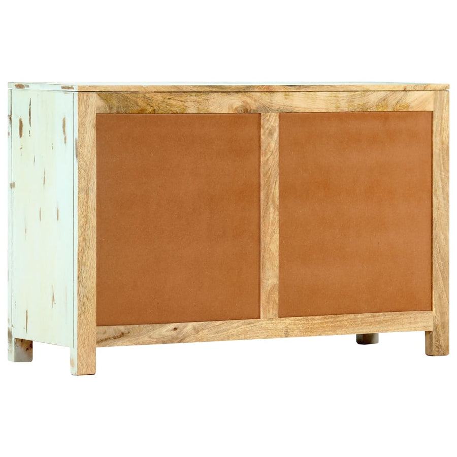 Dressoir 110X35X70 Cm Massief Mangohout Lichtblauw