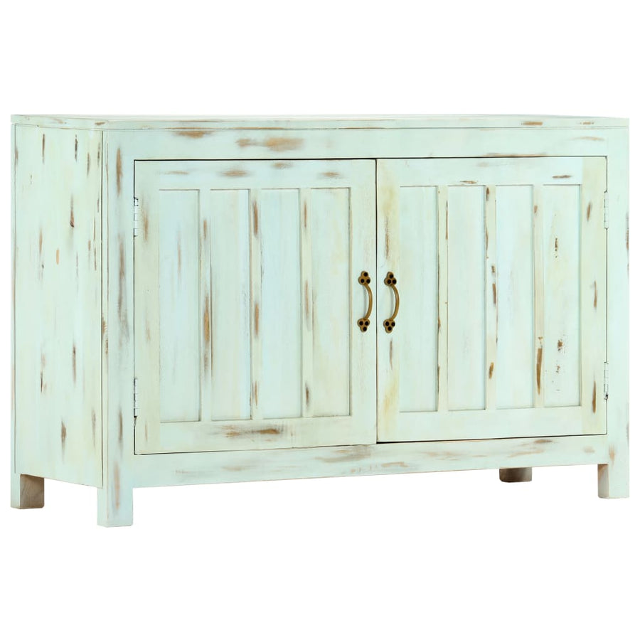Dressoir 110X35X70 Cm Massief Mangohout Lichtblauw