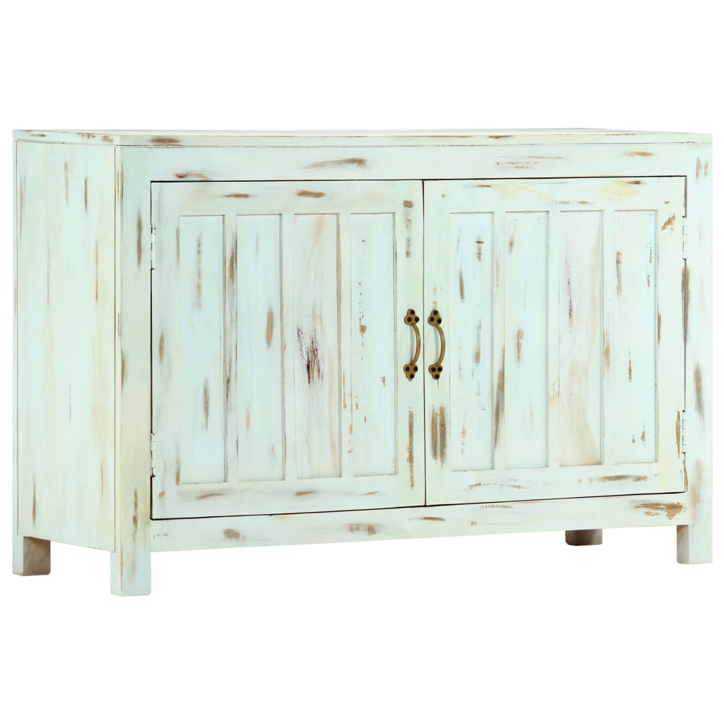 Dressoir 110X35X70 Cm Massief Mangohout Lichtblauw