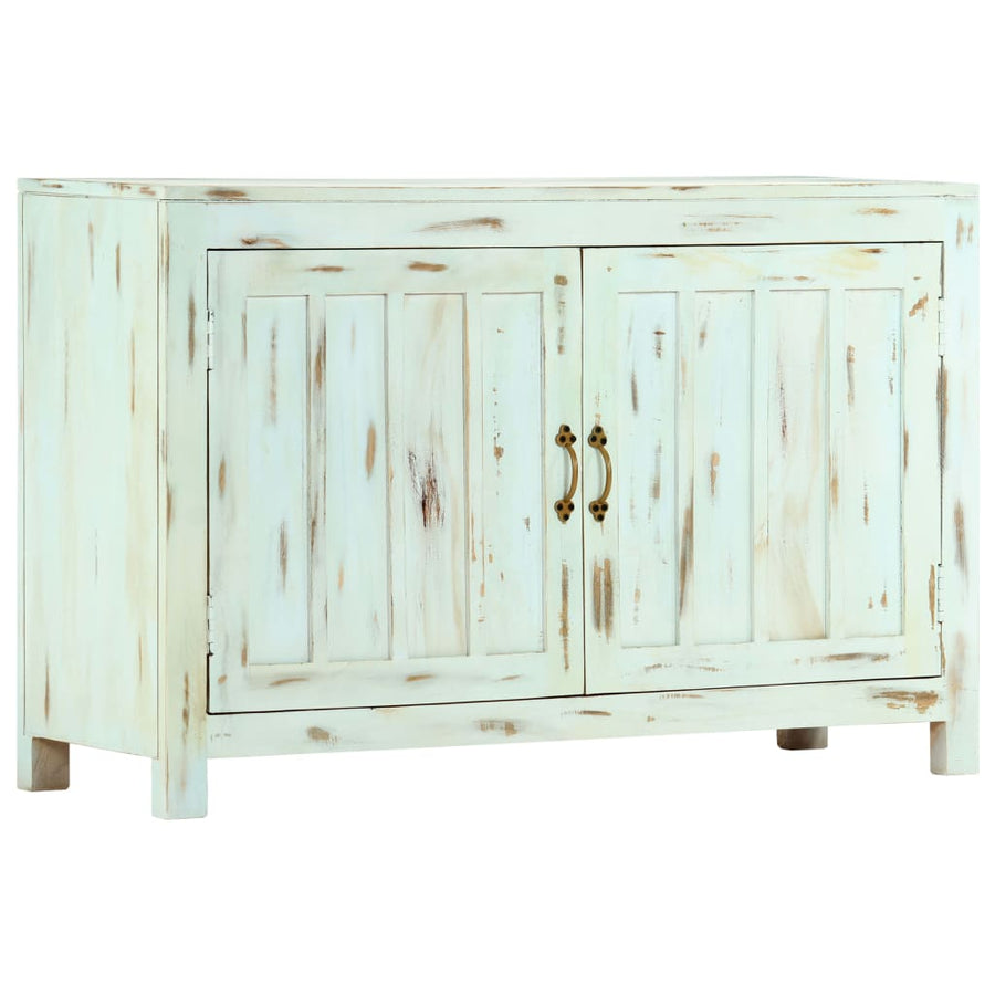 Dressoir 110X35X70 Cm Massief Mangohout Lichtblauw