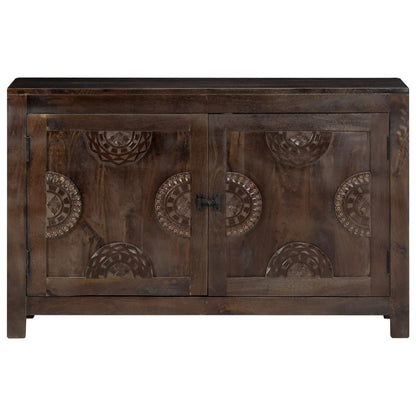 Dressoir met gesneden ontwerp 110x35x70 cm massief mangohout