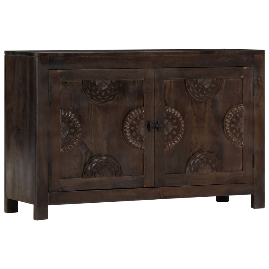 Dressoir met gesneden ontwerp 110x35x70 cm massief mangohout