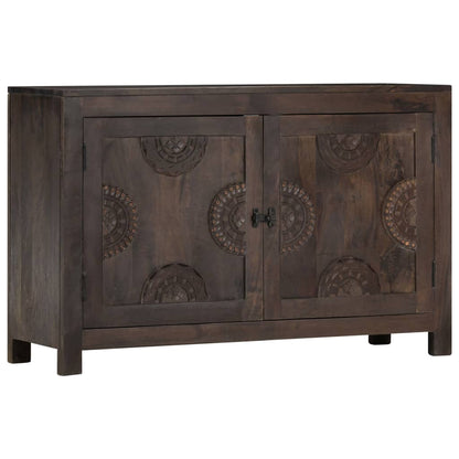 Dressoir met gesneden ontwerp 110x35x70 cm massief mangohout