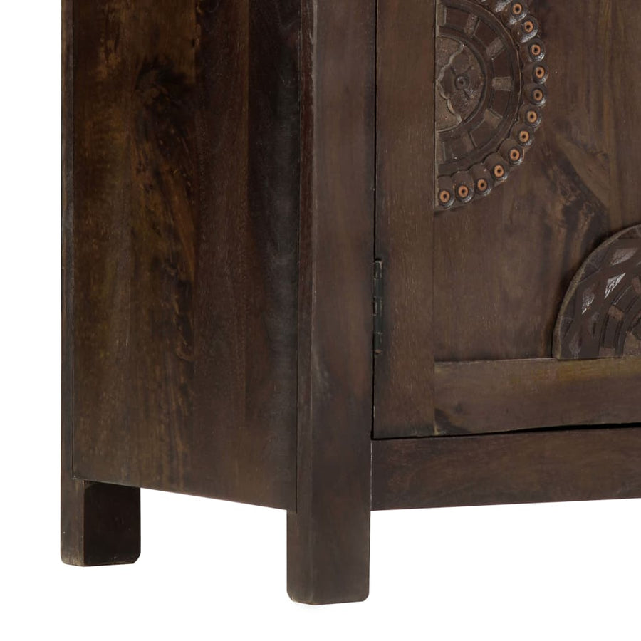 Dressoir met gesneden ontwerp 110x35x70 cm massief mangohout