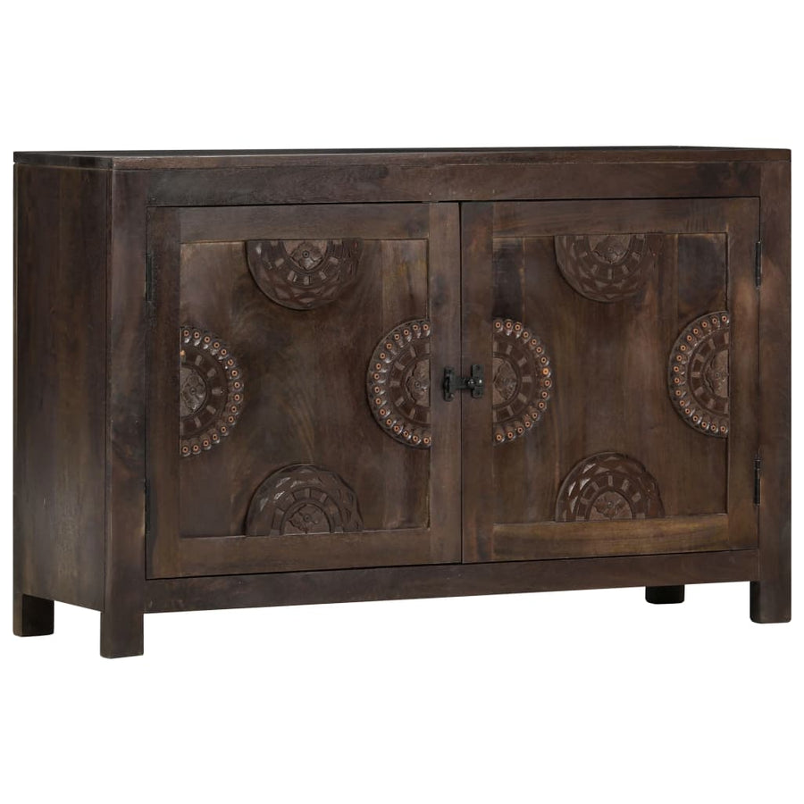 Dressoir met gesneden ontwerp 110x35x70 cm massief mangohout