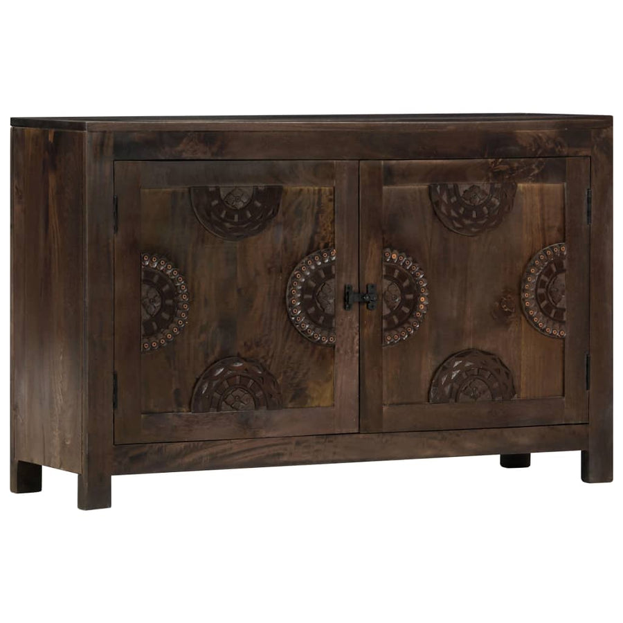 Dressoir met gesneden ontwerp 110x35x70 cm massief mangohout