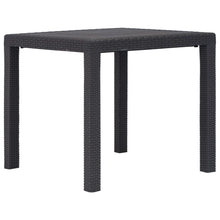 Tuintafel Rattan-Look Kunststof 79 x 79 x 72 cm Bruin