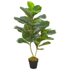 Artificial plant with pot fiddle-leaf fig 90 cm green
