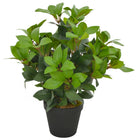 Artificial plant with pot laurel tree 40 cm green
