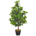 Artificial plant with pot laurel tree 90 cm green