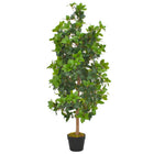 Artificial bay tree plant with pot 120 cm green