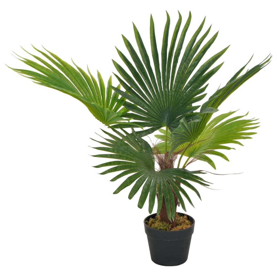 Kunstplant met pot palm 70 cm groen 70 cm