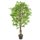 Artificial plant with pot maple 120 cm green