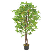 Artificial plant with pot maple 120 cm green