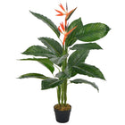 Artificial plant with pot strelitzia 100 cm red