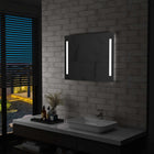 Badkamerspiegel LED 80x60 cm zilver