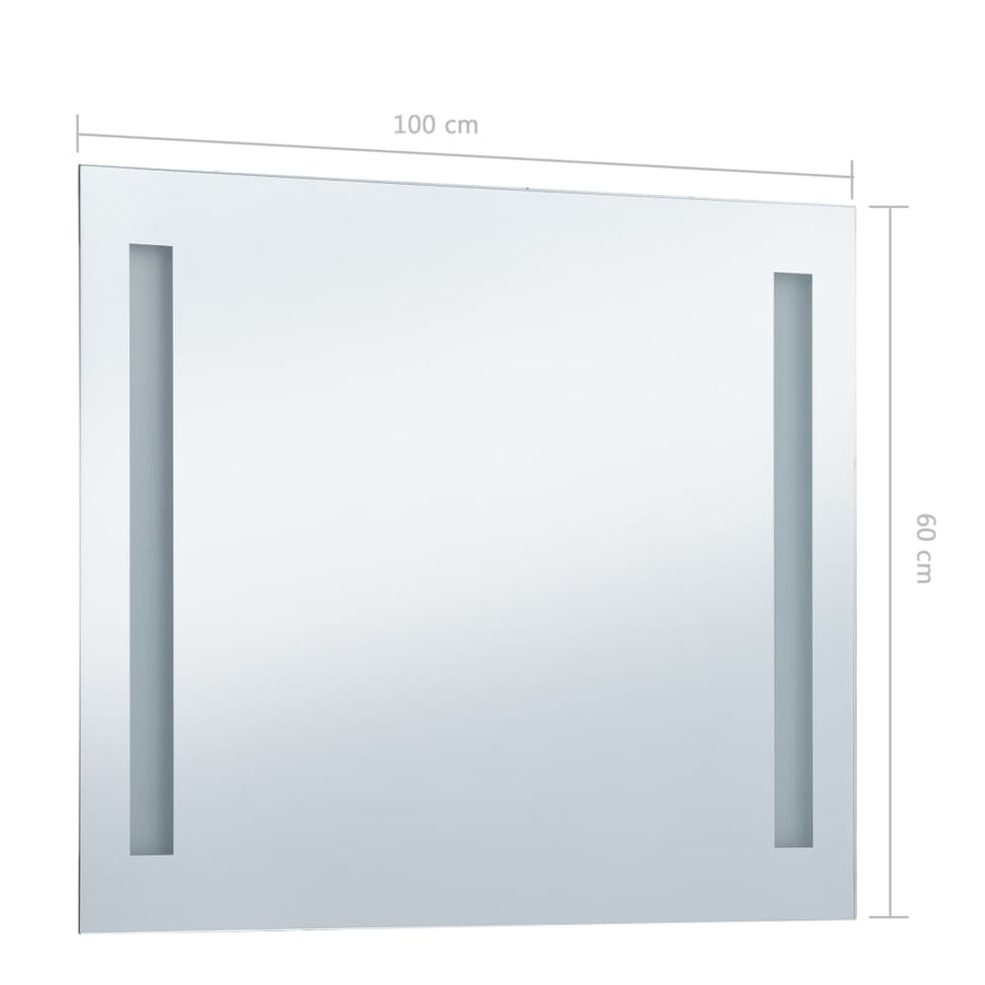 Badkamerspiegel LED 100x60 cm 100 x 60 cm