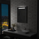 Badkamerspiegel LED 60x80 cm zilver