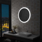 Badkamerspiegel LED 70 cm zilver aluminium