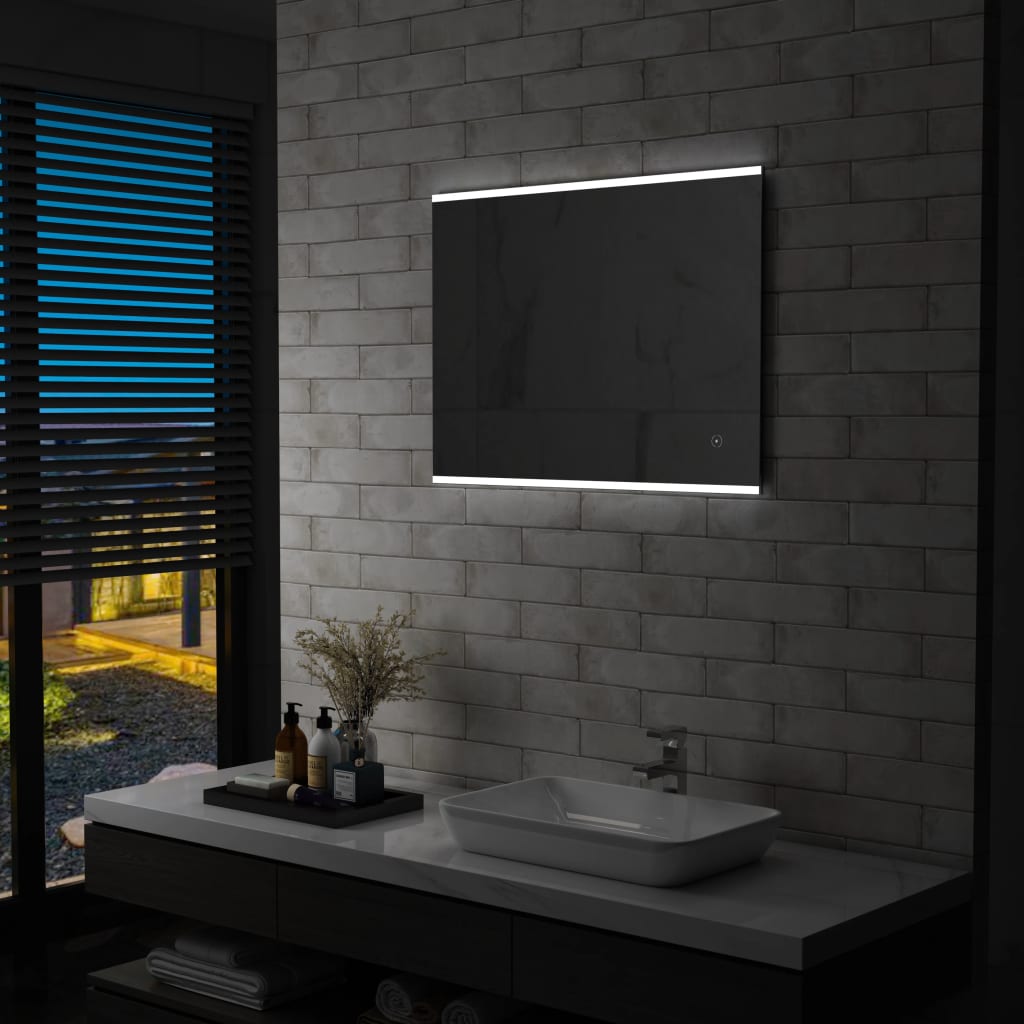 Badkamerspiegel Led Met Aanraaksensor 80 x 60 cm