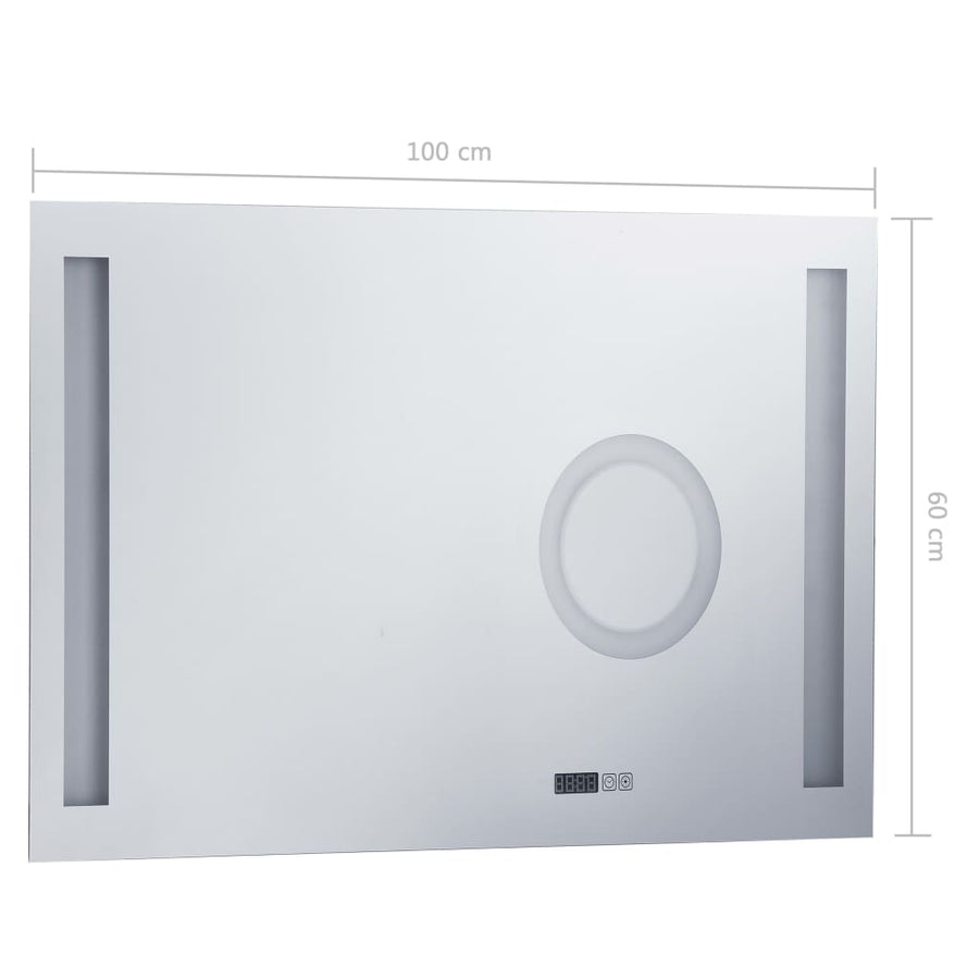 Badkamerspiegel LED met aanraaksensor 100x60 cm 100 x 60 cm