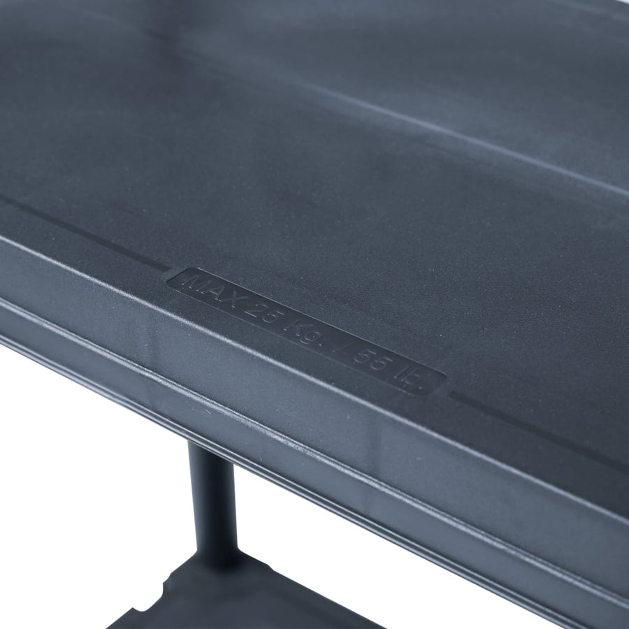 Opbergrek 125 Kg Kunststof Zwart 60 x 30 x 180 cm