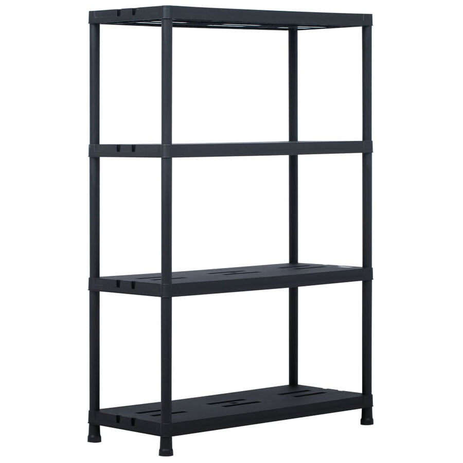 Opbergrek 220 kg 90x40x138 cm kunststof zwart