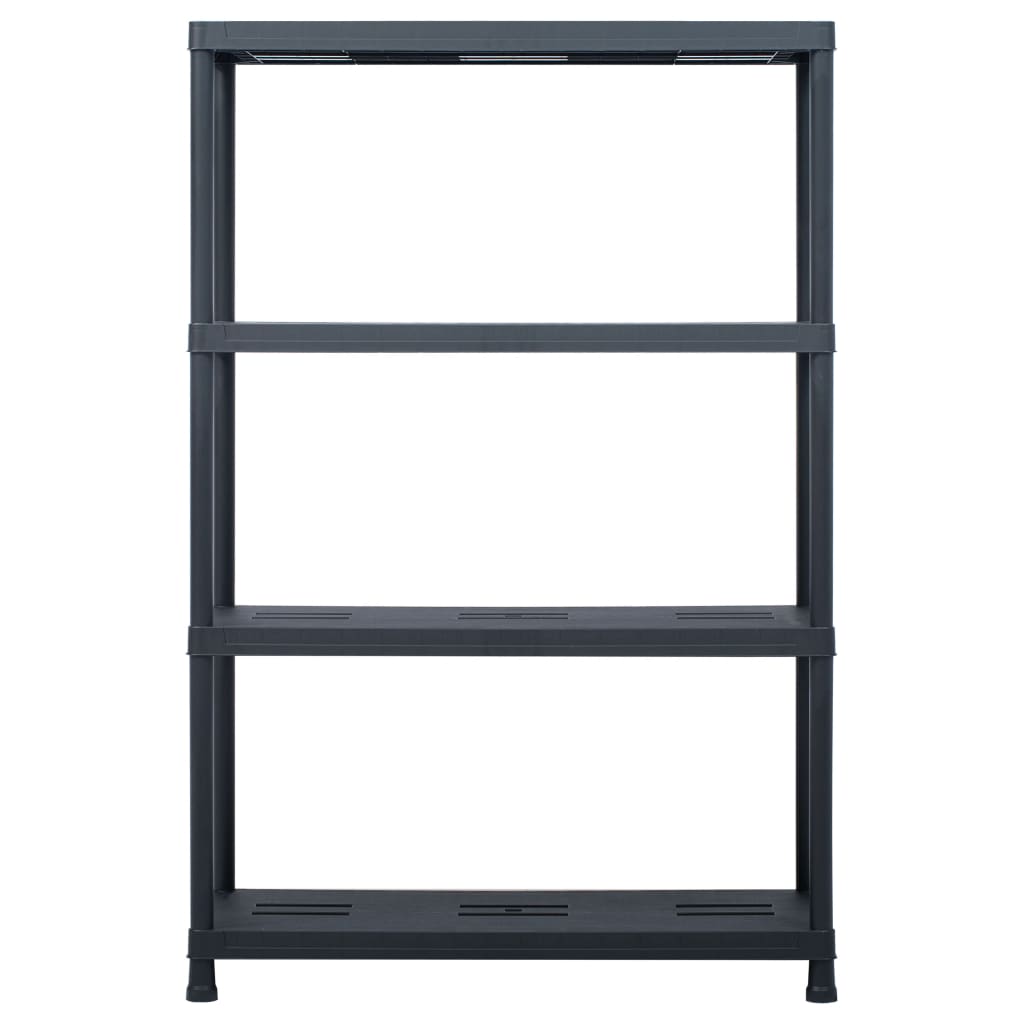 Opbergrek 220 kg 90x40x138 cm kunststof zwart