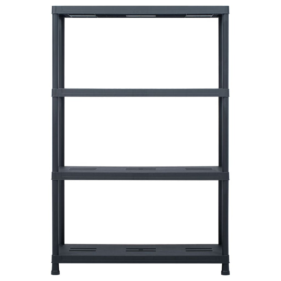 Opbergrek 220 kg 90x40x138 cm kunststof zwart