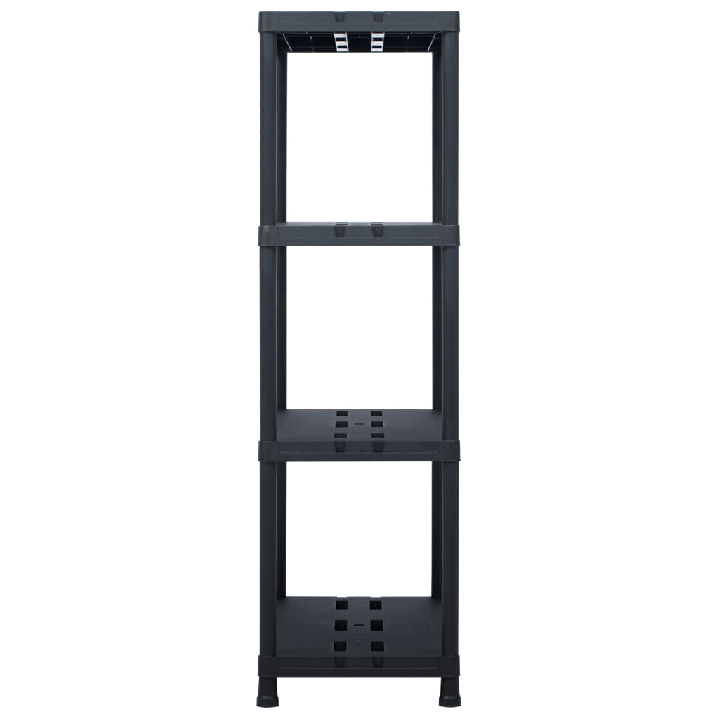 Opbergrek 220 kg 90x40x138 cm kunststof zwart
