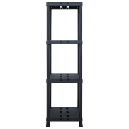 Opbergrek 220 kg 90x40x138 cm kunststof zwart