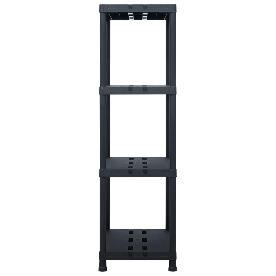 Opbergrek 220 kg 90x40x138 cm kunststof zwart