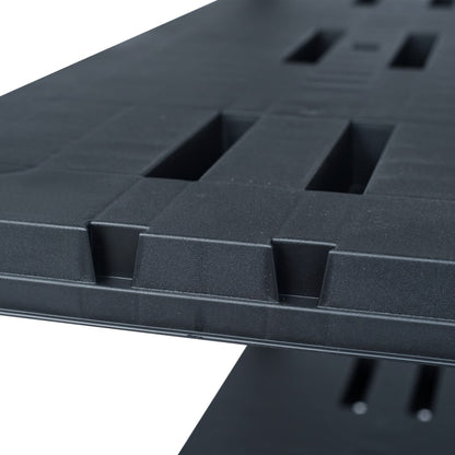Opbergrek 220 kg 90x40x138 cm kunststof zwart