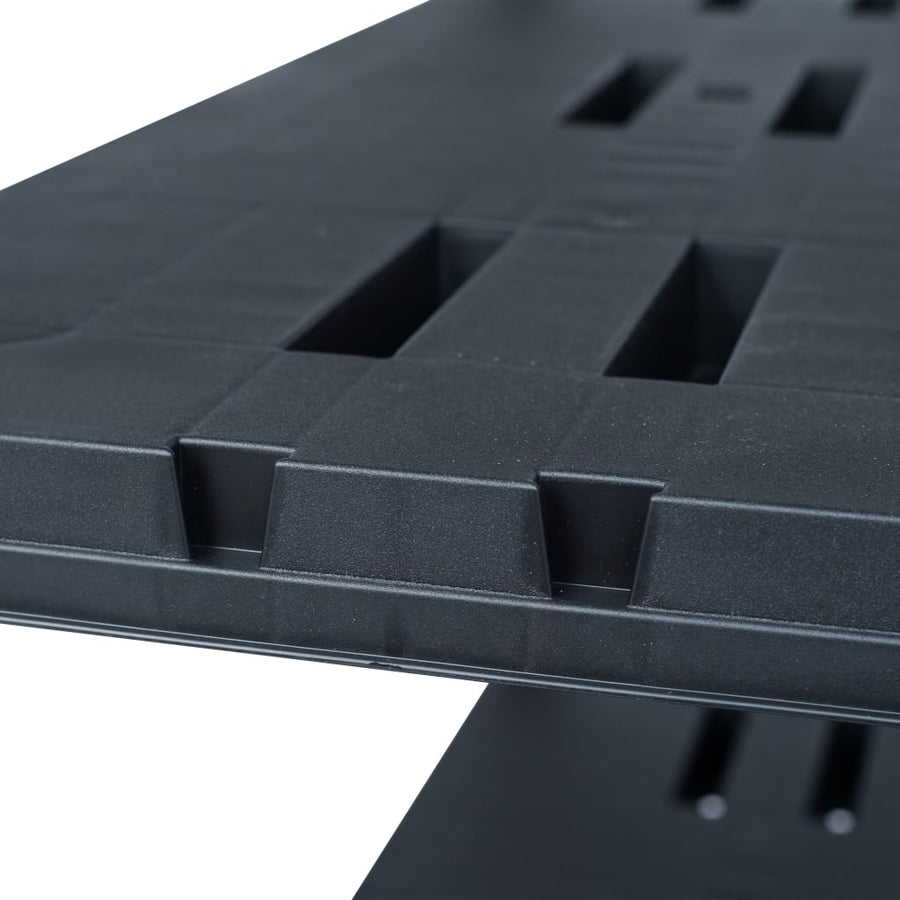 Opbergrek 220 kg 90x40x138 cm kunststof zwart