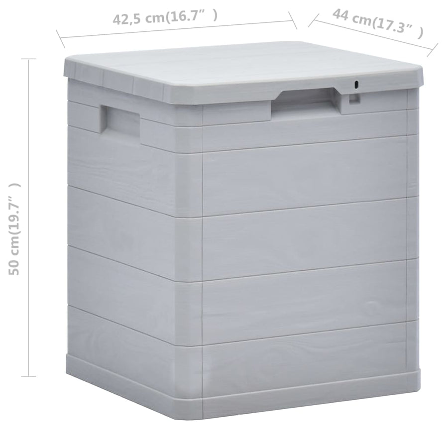 Opbergbox Voor In De Tuin 90 l Lichtgrijs