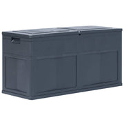 Opbergkist 320L 119x46x60 cm zwart kunststof