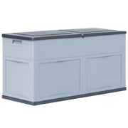 Opbergkist 320L grijs zwart 119x46x60 cm