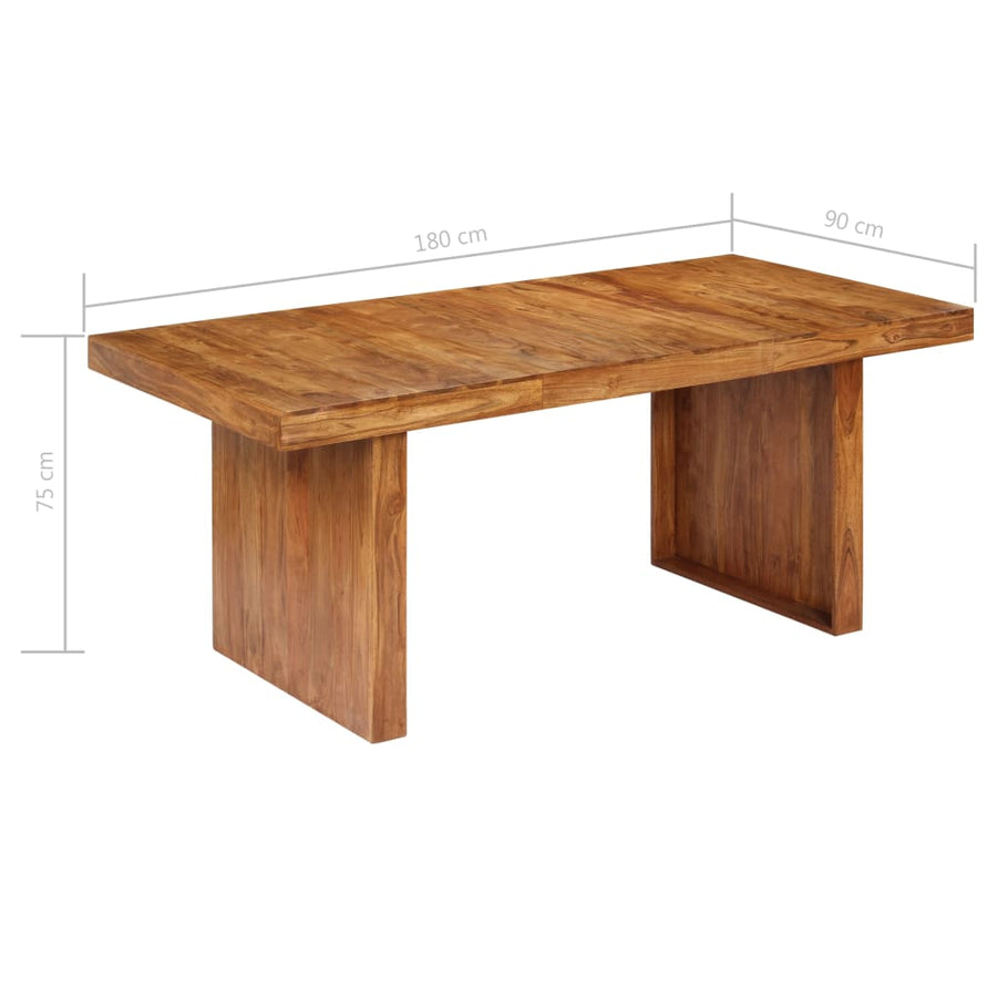Eettafel 80X90X75 Cm Massief Acaciahout
