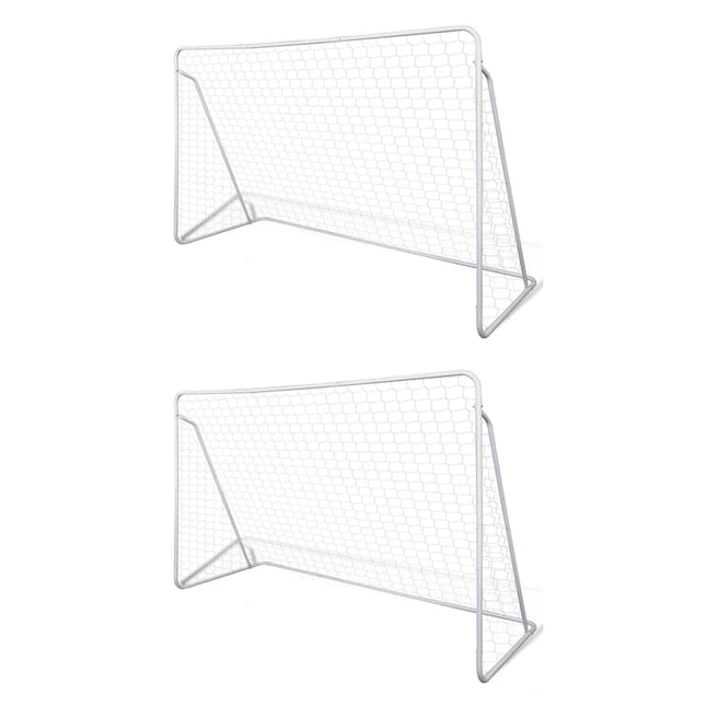 Voetbalgoals 2 St 240X90X150 Cm Staal