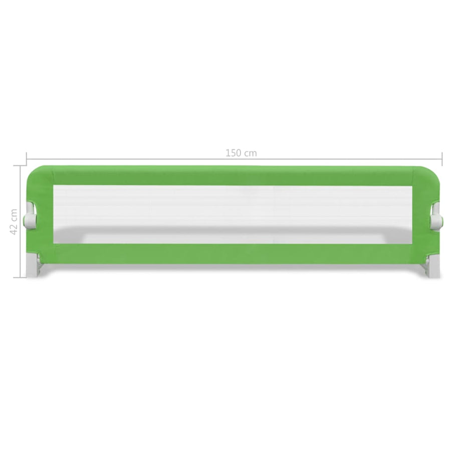 Kinderbedhekjes 2 150 x 42 cm Groen