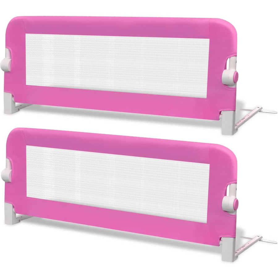 Kinderbedhekjes 2 102 x 42 cm Roze