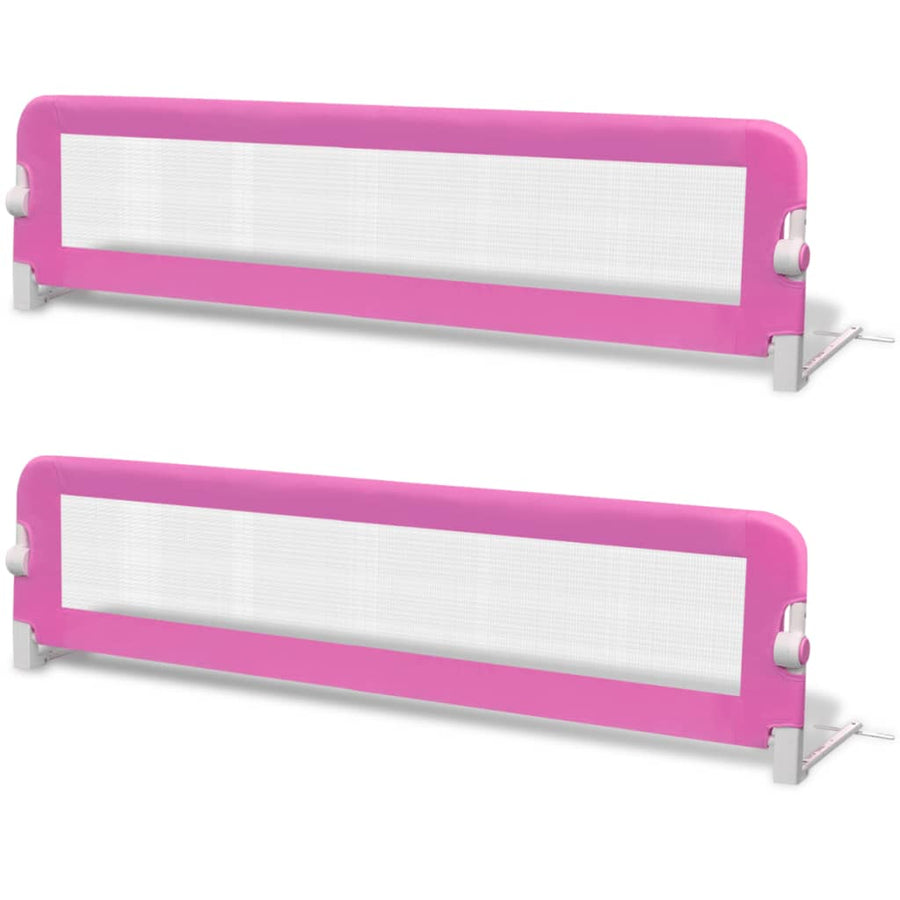 Kinderbedhekjes 2 150 x 42 cm Roze