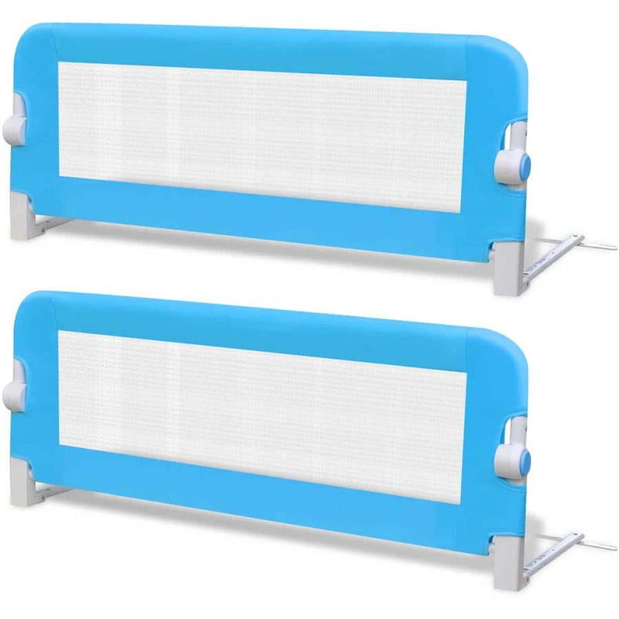 Kinderbedhekjes 2 102 x 42 cm Blauw